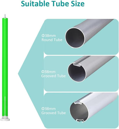 ZigBee 3.0 Smart Roller Shade Motor for 1.5 Inch Tube (38mm), Electric Blinds Motorization Kit, DIY Retrofit Tubular Motor, Compatible with Alexa & Google Home, Hub Required, 1.2N.m