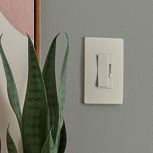 Legrand Radiant 150W LED Dimmer Light Switch 3-Way Rocker Light Almond 1Pk