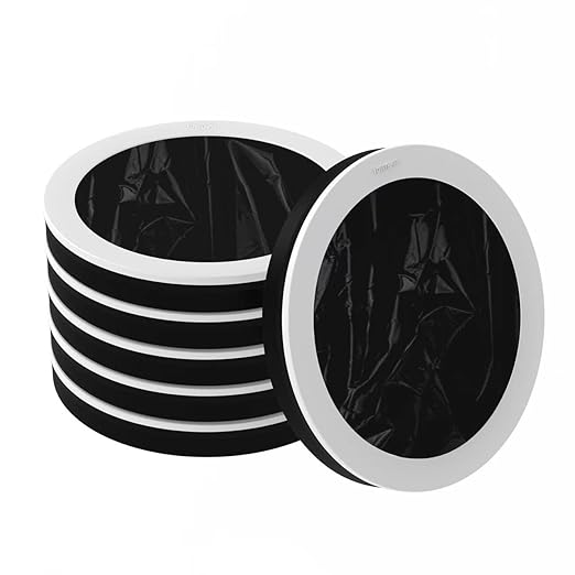 TOWNEW S2000 Official Refill Rings for Smart Bathroom Trash Can, Sturdy Trash Bags for Electric Automatic Trash Can, 5.5 Gallon, 8 pcs White Refill Rings