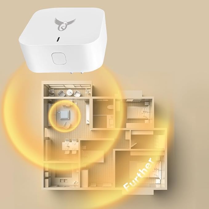 Osprey Wireless Smart Gateway, WiFi & Bluetooth Hub, 5V 1A, Compatible with Alexa & Google Assistant, App Control, Remote Automation and Easy Setup