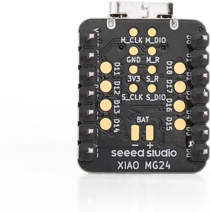 Seeed Studio XIAO MG24 3PCS Pack - Silicon Labs EFR32MG24, Matter Native Over Thread/BLE 5.3, Arduino IDE Compatible, 1.95μA Ultra-Low-Power, Secure Vault, 19 GPIOs