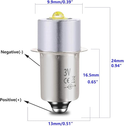 LED Ugrade Bulb Compatible for Maglite Flashlight 2 Cell C/D