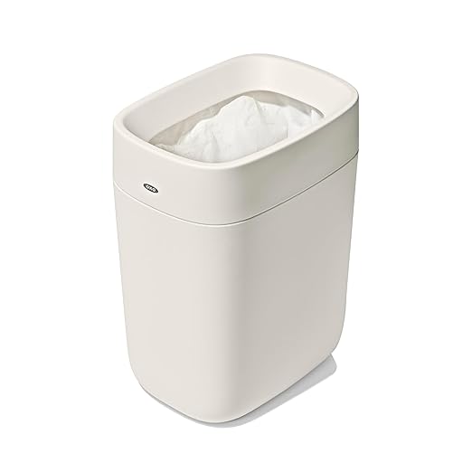 OXO Good Grips Bathroom Trash Can, White
