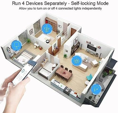 Tuya 4CH USB5V AC85-250V Smart Life WiFi RF Bluetooth APP Relay Module