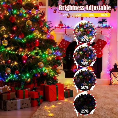 Voice Control 88 Ft 240 LED Smart String Lights with Remote, Multicolor