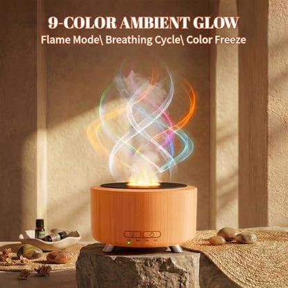 500ML Retro Vinyl Essential Oil Diffuser for Home