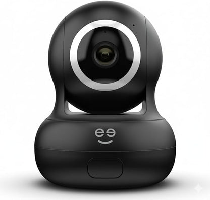 Geeni Sentinel Smart 2K Indoor Security Camera with Auto-Tracking – Dual-Band 2.4GHz & 5GHz WiFi, 2K HD Video, App & Voice Control, Motion Detection, Black