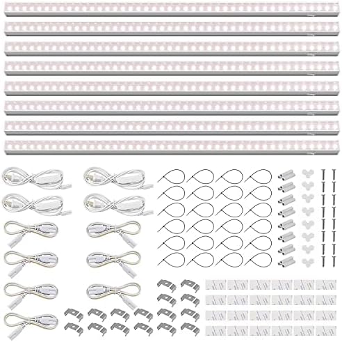 Barrina T5 Grow Lights, Full Spectrum, 4ft 160W (8 x 20W), 8 Packs