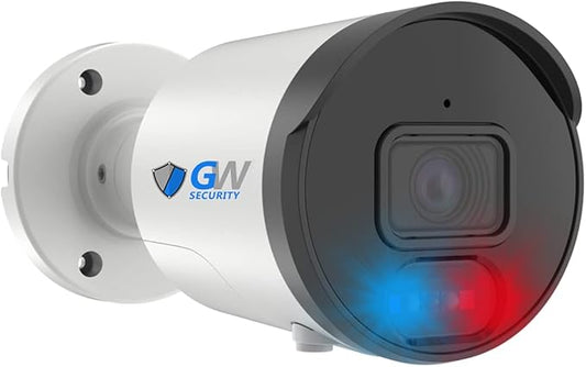 GW Security 4K 8MP 2-Way Audio Spotlight Color Night Vision Outdoor/Indoor PoE IP Bullet Security Camera (GW8539DFIP)