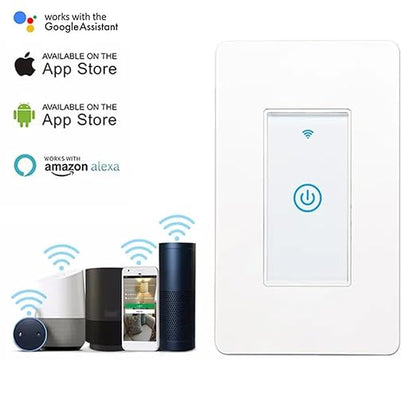 Zigbee Paddle Touch Smart Switch, Compatible with Alexa, Google Home, Hubitat, and HA, Neutral Wire Required (1)