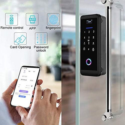 Dioche Biometric Door Lock, Keyless Entry, 4 Unlock Methods: Fingerprint, Password, IC Card, Keypad, Black