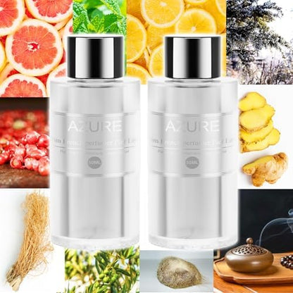Amor Lyris 2 Packs Essential Oil Refill for Smart Car Air Freshener, 3.5OZ Car Diffuser Refill, Aromatherapy Perfume Refill Can be Used for 4-8 Months, Made with Natural Plant Extracts, AZURE
