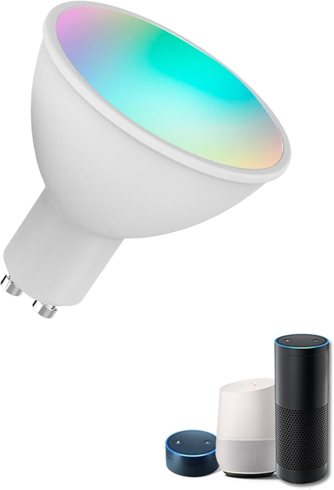 Zerodis Smart Light Bulb,Color Changing Light Bulb Voice Control APP Remote Control Timing Function RGB + W + C Lighting Work with Echo (5)