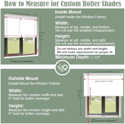 ZSHINE Motorized Blackout Roller Shades Remote Control Rechargeable(82067A)