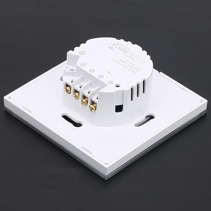 Smart Switch Wireless WiFi Remote Control Touch Power Distribution Device Compatible with Google Home IFTTT Roqi and iOS Siri 800W Capacity ABS Material Housing for Scene Control