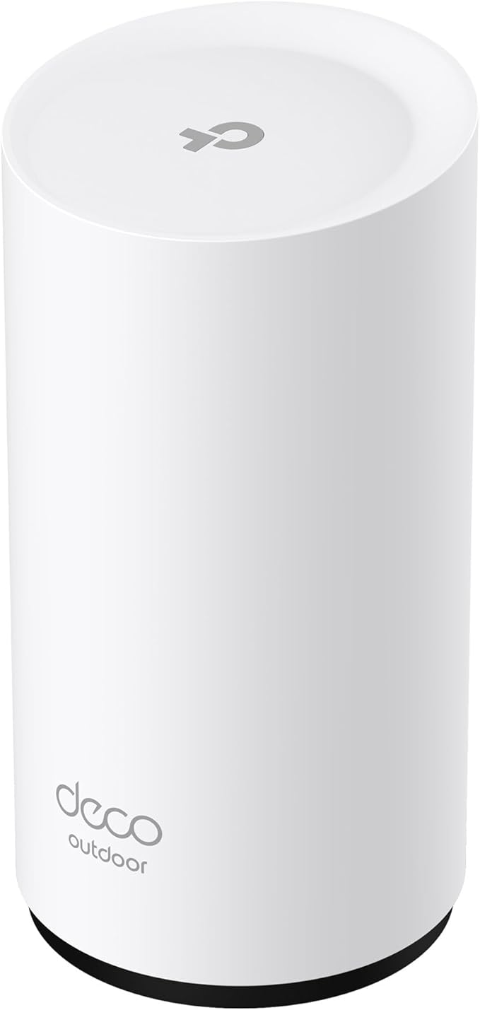 TP-Link Deco 7 BE25 BE5000 Dual-Band Wi-Fi 7 Mesh Extender – Up to 2,800 sq. ft., Dual 2.5G PoE+ Ports, IP65 Waterproof, MLO, Multiple Mounting Options, Secure by Design, 1-Pack