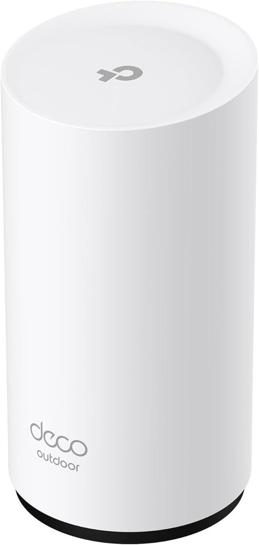 TP-Link Deco 7 BE25 BE5000 Dual-Band Wi-Fi 7 Mesh Extender – Up to 2,800 sq. ft., Dual 2.5G PoE+ Ports, IP65 Waterproof, MLO, Multiple Mounting Options, Secure by Design, 1-Pack