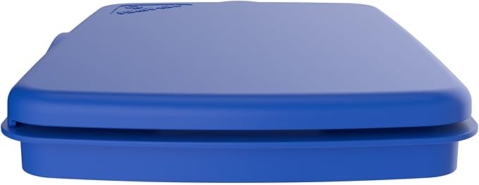 Rev-A-Shelf 32 Qt Under Sink Garbage Can Lid for Base Kitchen and Bathroom Cabinet, Replacement Plastic Trash Bin Lid Only, Blue, RV-32-LID-22-1-40