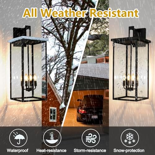 30 in Extra Large Outdoor Wall Lights Exterior Wall Sconce,1 Pack