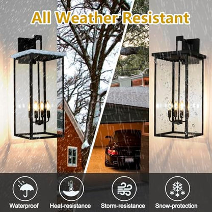 30 in Extra Large Outdoor Wall Lights Exterior Wall Sconce,1 Pack