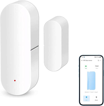 WiFi Smart Door Sensor: Door Open Contact Sensor for Home Security, Wireless Window Sensor, Secure Your Home with Instant Alerts & Smart Automation, Alexa & Google Assistant Compatible (1-Pack)