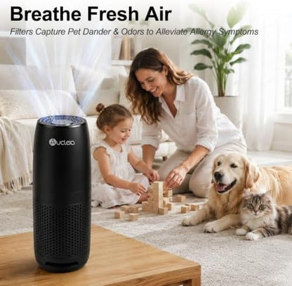 Aucleia 2 Pack Air Purifiers for Bedroom & Dorm Room, True H13 HEPA Filter