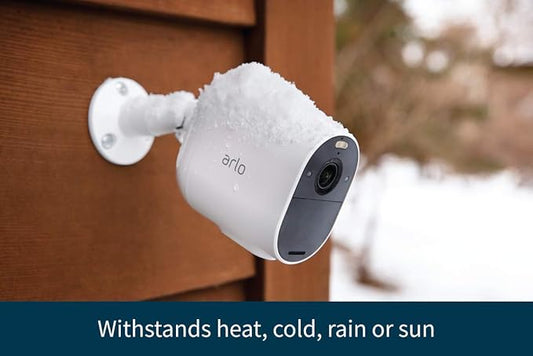 ARLO Arlo VMC2330-100NAR Essential Spotlight Wireless 3 Camera Kit – 1080p, White(Renewed)