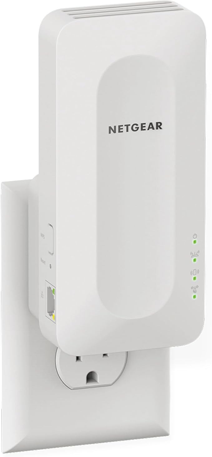 NETGEAR WiFi 6 Mesh Range Extender (EAX15) - Add up to 1,500 sq. ft., 20 Devices with AX1800 Dual-Band Wireless Signal Repeater (up to 1.8 Gbps Speed), WPA3 Security, One Network Name