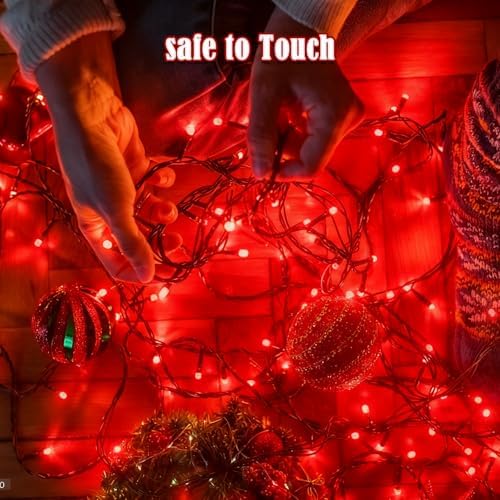 BHCLIGHT Voice Control 88 Ft 240 LED Smart String Lights with Remote, Red