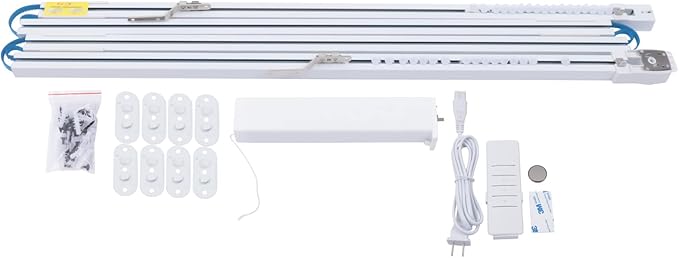Smart Curtains System, Support Remote Control, APP, or Voice Control Automated Curtain Smart Curtains Opener Motorized Curtains Rod Automated Rail