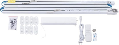 Smart Curtains System, Support Remote Control, APP, or Voice Control Automated Curtain Smart Curtains Opener Motorized Curtains Rod Automated Rail