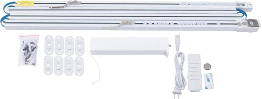 Smart Curtains System, Support Remote Control, APP, or Voice Control Automated Curtain Smart Curtains Opener Motorized Curtains Rod Automated Rail