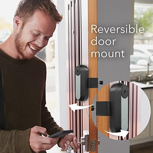 Wasserstein Anti-Theft Mount Compatible with Google Nest Doorbell Battery - No-Drill Installation (Black)