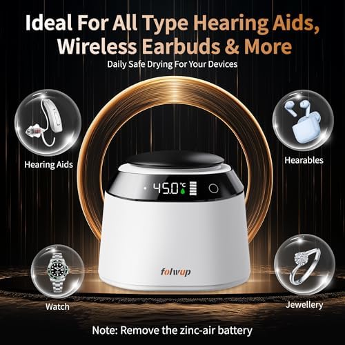 Hearing Aid Dehumidifier Dryer, 15 min Fast Dry, Vacuum Dehumidifier