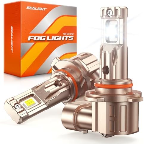 SEALIGHT H10/9140/9145 LED Fog Light Bulbs, 18000LM 6500K White-2 Pack