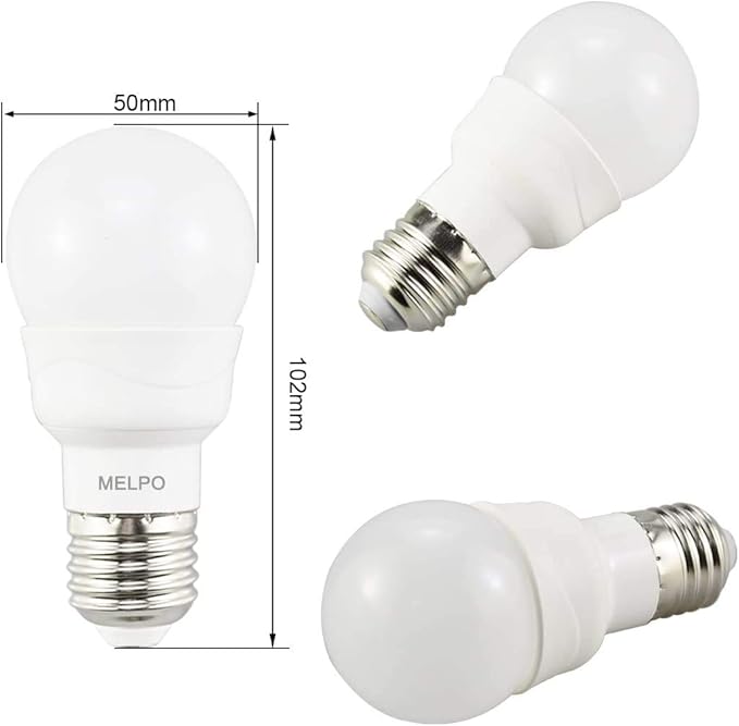 MELPO LED Color Changing Light Bulb with Remote Control, 5W 40W Equivalent, 470 LM,5700K, E26 Dimmable RGB Light Bulbs for Birthday Party/KTV Decoration/Household/Bar/Wedding (Pack of 4)