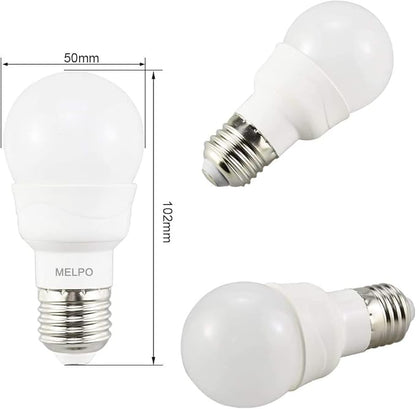 MELPO LED Color Changing Light Bulb with Remote Control, 5W 40W Equivalent, 470 LM,5700K, E26 Dimmable RGB Light Bulbs for Birthday Party/KTV Decoration/Household/Bar/Wedding (Pack of 4)