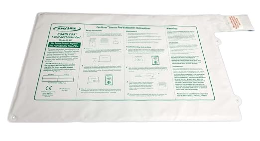 Smart Caregiver Ghost Cord Cordless Bed Pressure Pad 20" x 30"