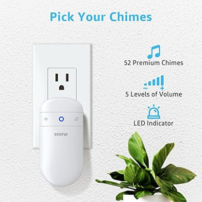 Door Chime When Door Opens, Door Opened Alarm for Home, 2-Sensor 1-Receiver