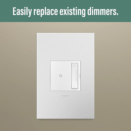 Legrand adorne with Netatmo Tru Universal Wi-Fi Enabled Smart Dimmer Switch in White, WNAL50W1