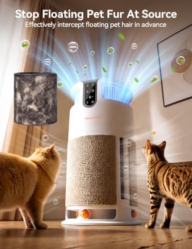 Meowant Pet Air Purifier for Home Large Room,H13 HEPA Filter Up to 3900 Ft²