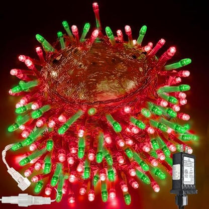 200 LED Connectable String Lights, 66FT Christmas Lights Outdoor Indoor