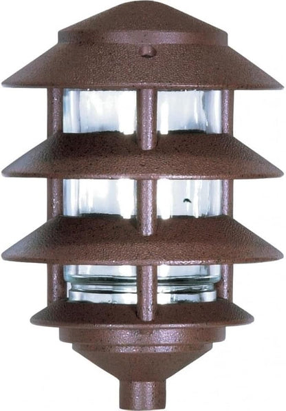 Nuvo SF76/633, Outdoor Pagoda Path Light, Old Bronze, Landscape Lighting