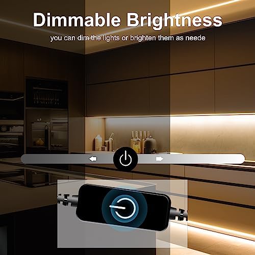 Pandery COB LED Strip,LED Strip Lights 3M/9.84ft,Touch Dimmable LED Strips,CRI90+,2700K Warm White cob led,960LEDs,24V LED Tape Lights,Indoor for Bedroom, Kitchen, TV, Mirror,Cabinet