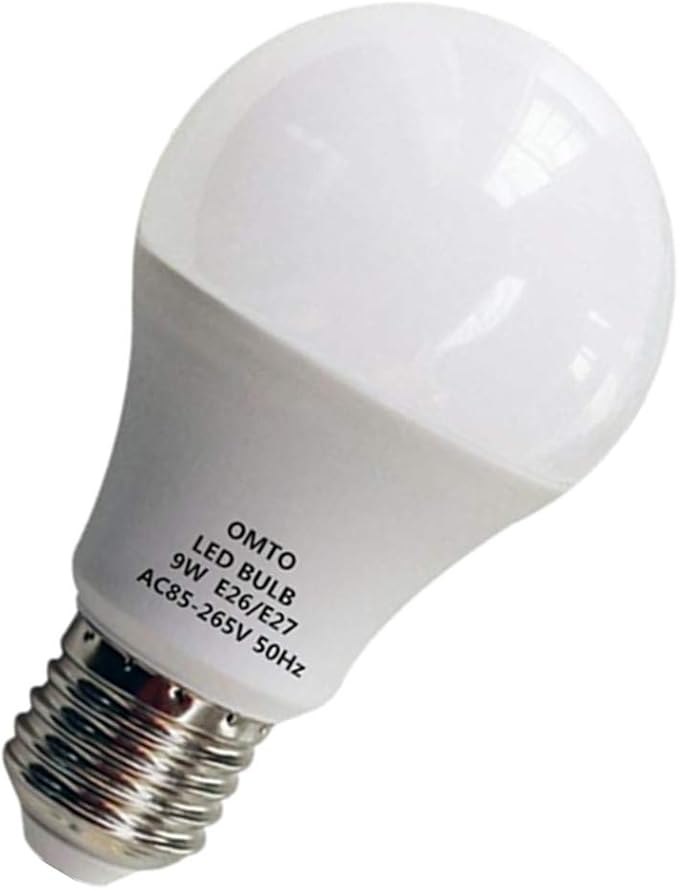 E26/E27 A19 LED Frosted Light Bulb 9W (60W Equivalent) White (6000K) 85-265V (White, 5pcs)