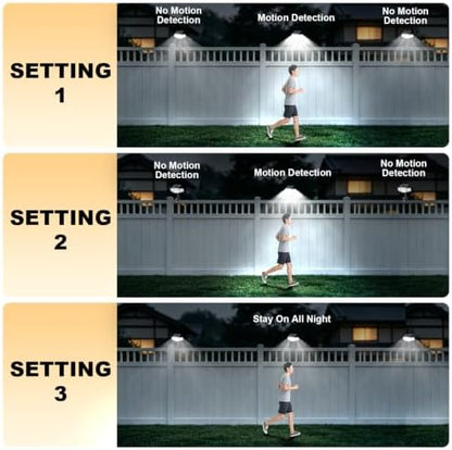 Clip-On Solar Light, Motion Sensor Outdoor Light with Stake, 1 Pack