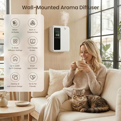Waterless Essential Oil Diffuser with 500 mL Capacity