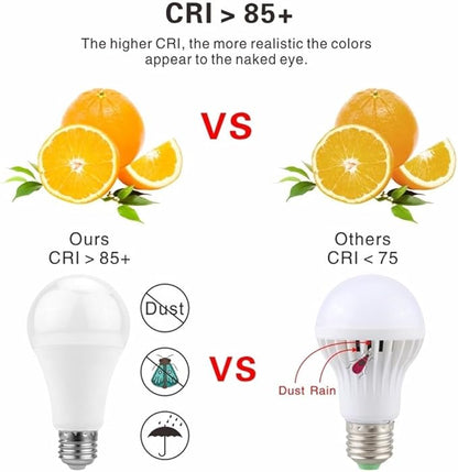 YSJX Lights, Pack of 1, LED Dusk to Dawn Bulb, AC85-265V 5W/7W/9W/12W E27 Outdoor Sensor Day/Night Light, Auto ON/Off Smart Lamps, Household Bulbs(5W)