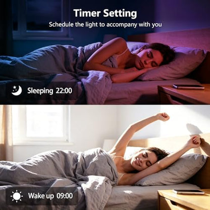 FONEWE Smart WiFi LED Lights 100 ft Remote Control Through APP Led Strip Lights Supports Alexa and Google Assistant Timing Function RGB Color Changing LED Lights for Bedroom and Party