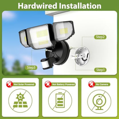 Abovizo 150W Motion Sensor Outdoor Lights, 16500LM LED Security Lights